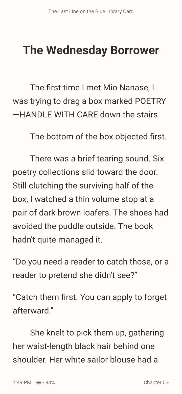 Android · Single-page reading